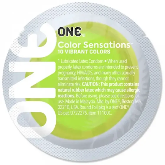 Презерватив ONE Color Sensations - Roll ONE on (Green) 1 шт Львів
