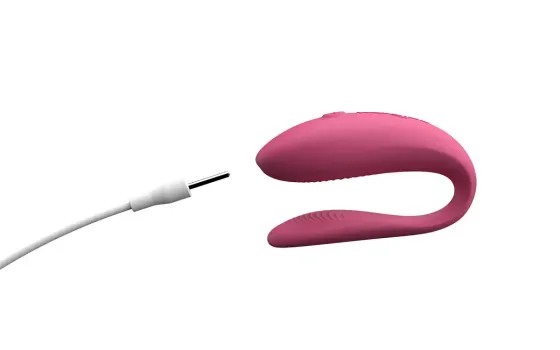 Смарт-вібратор для пар We-Vibe Sync Lite Pink, 10 віброрежимів, можна поєднувати з проникним сексом Львів