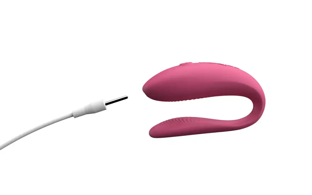 Смарт-вібратор для пар We-Vibe Sync Lite Pink, 10 віброрежимів, можна поєднувати з проникним сексом Львів - фото 5