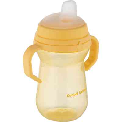 Поильник-непроливайка Canpol babies с силиконовым носиком FirstCup 250 мл Желтая (56/615_yel) Винница