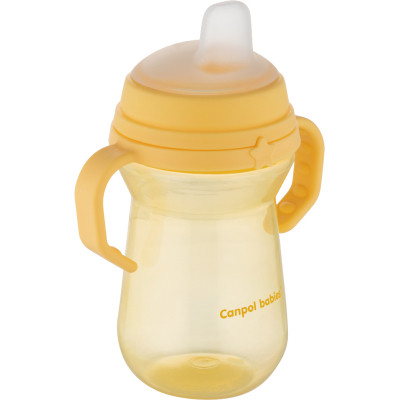 Поильник-непроливайка Canpol babies с силиконовым носиком FirstCup 250 мл Желтая (56/615_yel) Винница - изображение 4