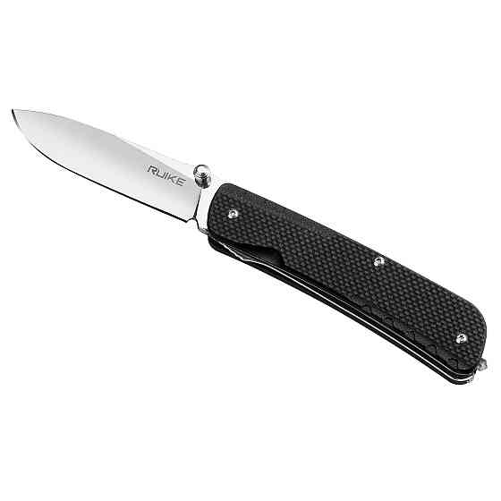 Багатофункціональний ніж Ruike Trekker LD11-B, (8.5 см) 12C27 / G10 чорний, 3 інстр. Київ