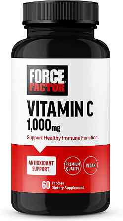 Витамин C Force Factor Vitamin C, 1,000 mg, 60 Tablets Луцк
