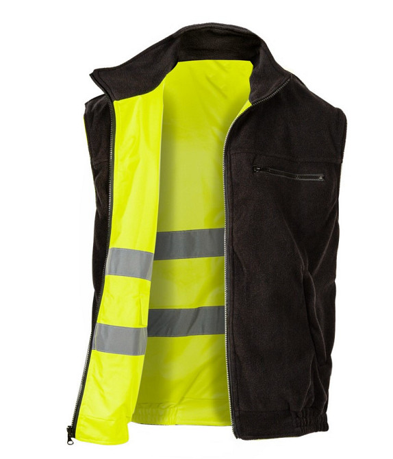 Sizam жилет сигнальний двосторонній утеплений зі світловідбивними стрічками, розмір XL, Leicester 30141 Рівне - фото 12