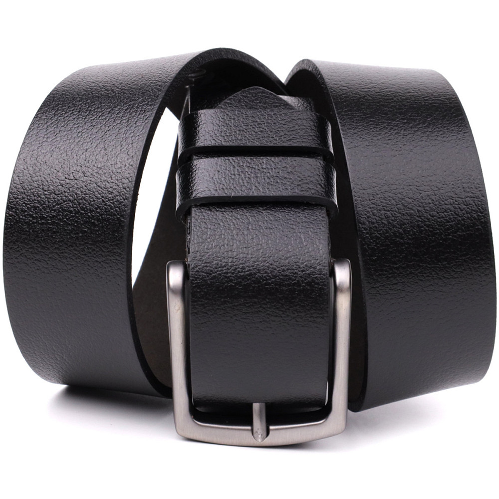Надійний чоловічий ремінь із натуральної шкіри BOND 22950 Чорний Київ - фото 5