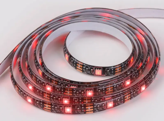 Світлодіодна стрічка Hoco DL30 RGB 4м + пульт (Чорна) Вінниця - фото 9
