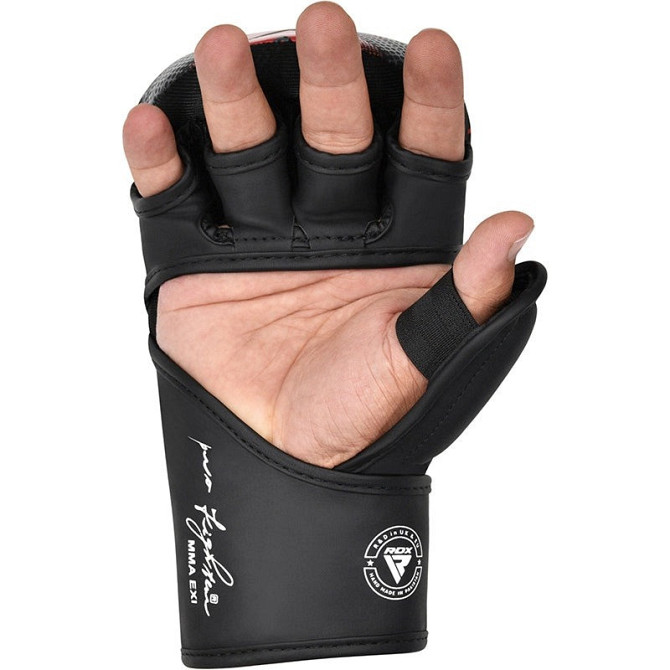 Перчатки для ММА (Греплинговые перчатки) RDX одобрены IMMAF M Red (капа в комплекте) Киев - изображение 5