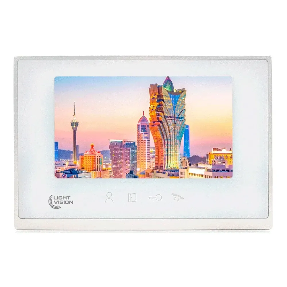 Відеодомофон 7” Light Vision MACAO FHD White (82-00202) Київ - фото 1