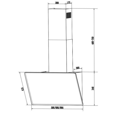 Вытяжка кухонная Interline FIESTA WH A 60 TC/GL/A Винница - изображение 8