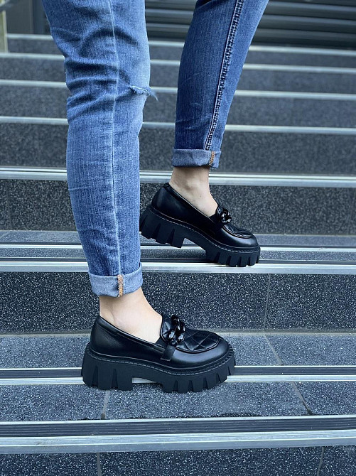 Olli Туфлі жіночі OLLI T-4-21163 чорні (весна-осінь, шкіра натуральна) (4773) Коломия - фото 10