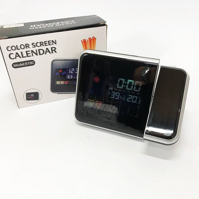 Часы с функцией влажности DS-8190 2573, Настольные электронные часы с подсветкой Лед настольные EZ-70 Львов - изображение 1