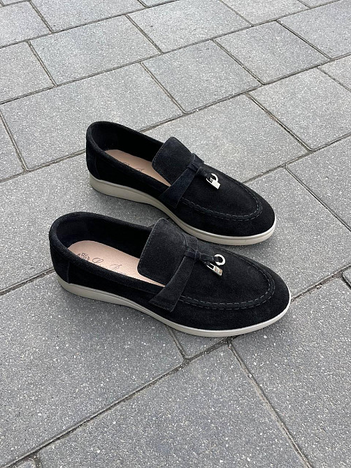 ALLSY Лофери жіночі ALLSY 340-3041-C чорні (весна-осінь, замша натуральна) (5780) Коломия - фото 8