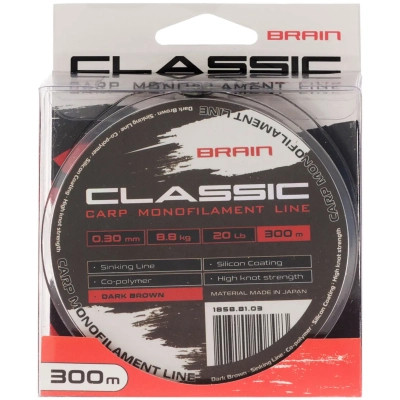Волосінь Brain Classic Carp Line (dark brown) 300m 0.30mm 20lb 8.8kg (1858.81.03) Вінниця - фото 2