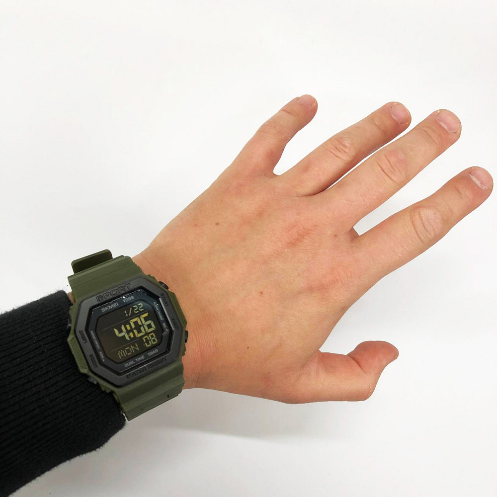 Часы для туризма SKMEI 1988AG, Лучшие военные часы, Часы спортивные спорт Мужские для рыбалки WK-19 Львов - изображение 11