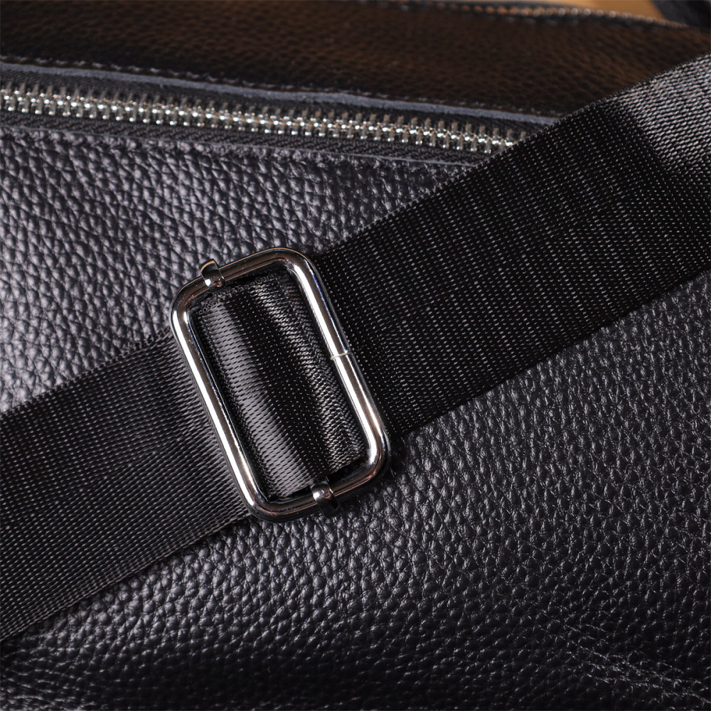 Полукруглая сумка для женщин из натуральной кожи Vintage 22905 Черный Киев - изображение 10