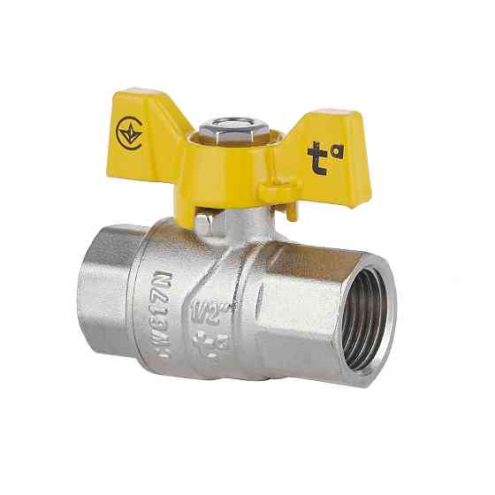 Кран кульовий Thermo Alliance Forte 1/2" ВР для газу (метелик) SF602G15 Київ