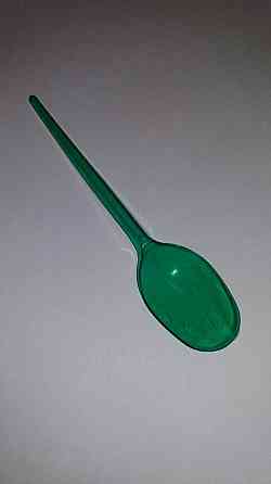 Ложки Юнита пластиковые Премиум 100 шт Зеленые Харків