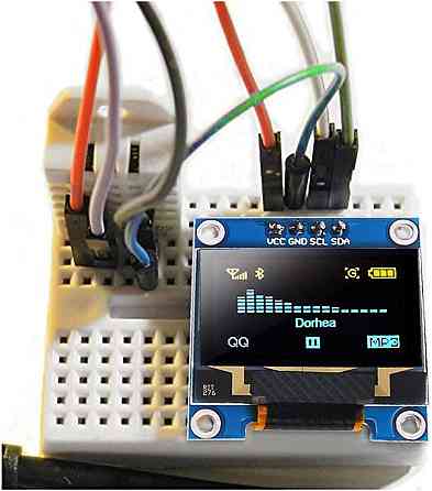 Дисплей OLED SSD1306 I2C 4pin 0.96" 128x64 графічний для Arduino синьо-жовтий Київ