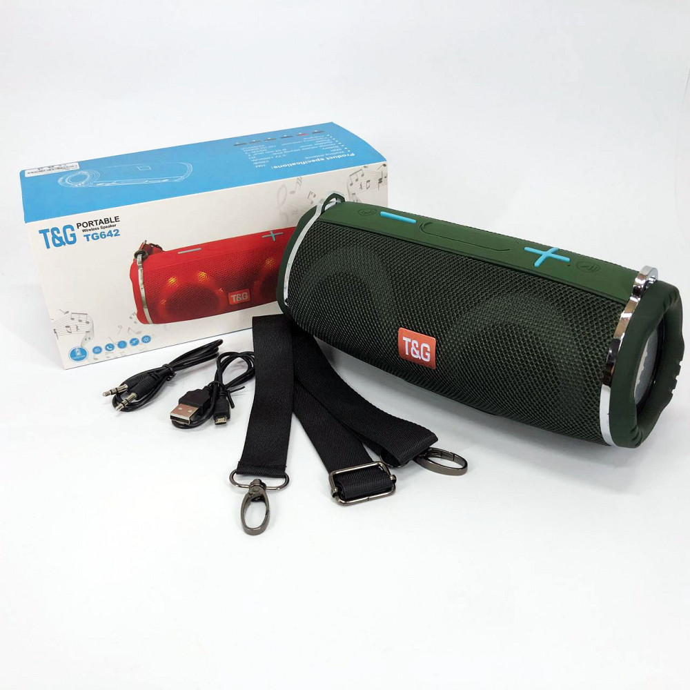Портативна колонка зі світлодіодним підсвічуванням TG642, Портативна акустична bluetooth колонка OU-76 Івано-Франківськ - фото 9
