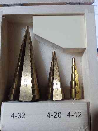 Набор ступенчатых  сверел 3 сверла (4-12,4-20,4-32) Харьков