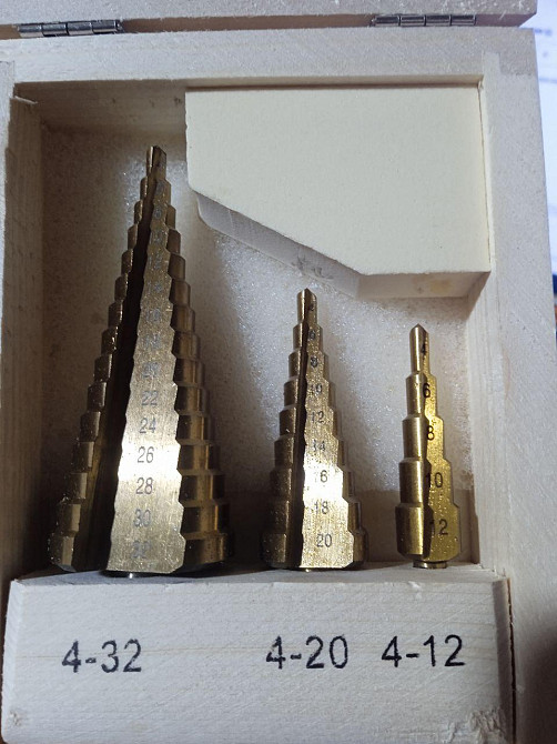 Набор ступенчатых  сверел 3 сверла (4-12,4-20,4-32) Харьков - изображение 1