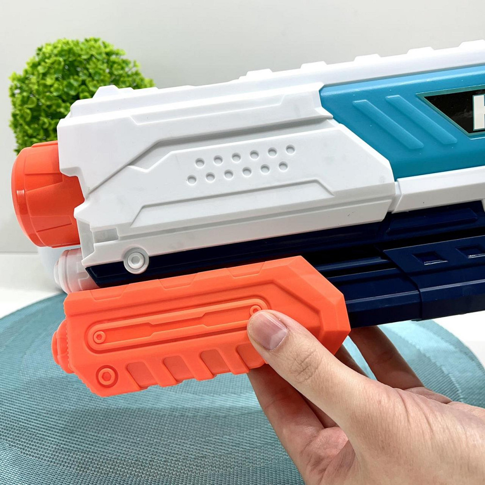 Бластер водяний іграшковий довжина 41 см Білий із синім (168-1) Чернігів - фото 7