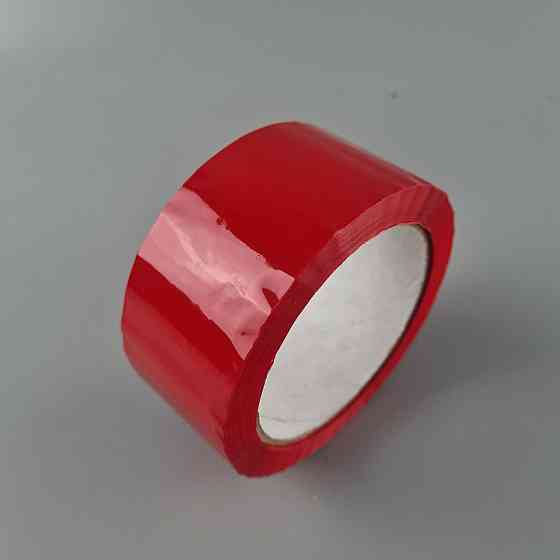 Упаковочный скотч Ярко-Красный 38мк 45мм 80метров  