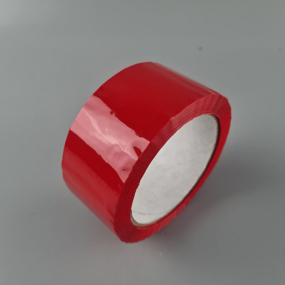 Упаковочный скотч Ярко-Красный 38мк 45мм 80метров  