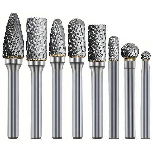 Набір борфрез по металу 8шт, хвостовик 6мм карбід вольфрама, в кейсі Вінниця - фото 1