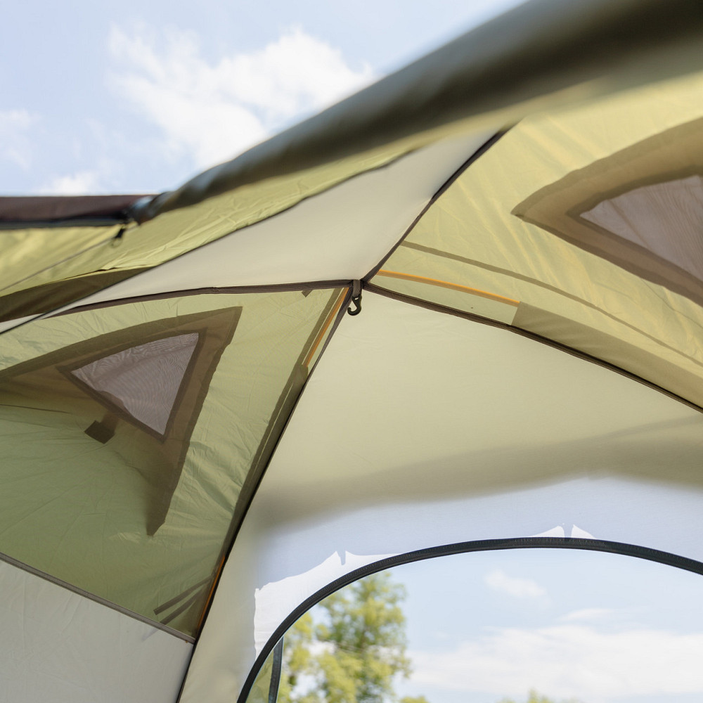 Палатка двухместная 210×160×120 (см) кемпинговая туристическая LU-017 Хаки Киев - изображение 6