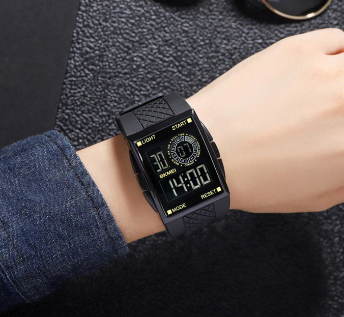 Годинник чоловічий тактичні наручні Skmei Jump Чорний Київ - фото 19