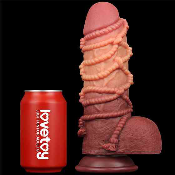 Фалоiмiтатор значного розмiру 9.5''DUAL LAYERED PLATINUM SILICONE Sex Aura Київ