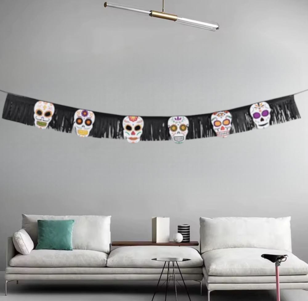 Гірлянда декоративна Череп для Хелловіна 200 м різнокольоровий Київ - фото 1