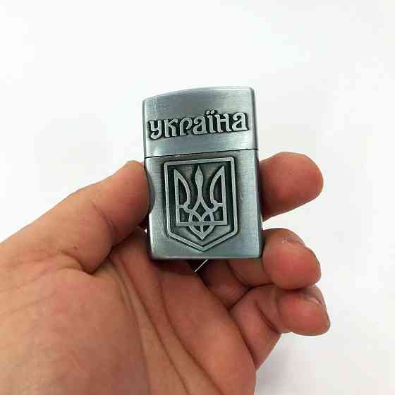 Запальничка кремнієва патріотична Україна 4550. Колір: срібний CT-78 Львів