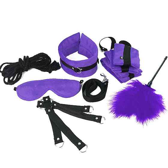 BDSM-набір Art of Sex – Soft Touch BDSM Set, фіолетовий, 9 предметів Sex Aura Київ