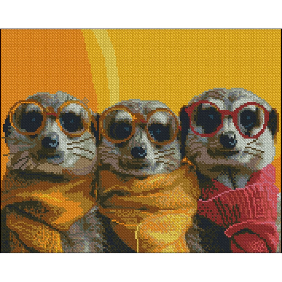 Алмазна мозаїка "Весела команда" ZAV4050-16 без підрамника 40х50 см Вінниця - фото 1