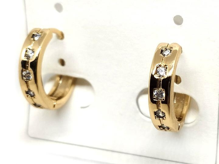 Сережки на вуха золотисті XuPing Київ - фото 1