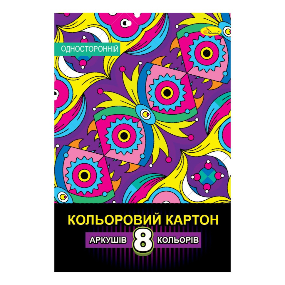 Набір кольорового одностороннього картону АП-1121-2 Вінниця - фото 1