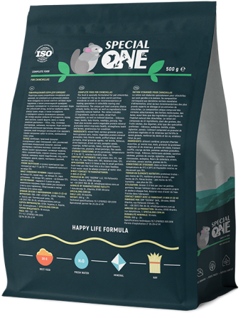 Полнорационный корм Спешиал Ван Special One для шиншилл, 500 г Винница