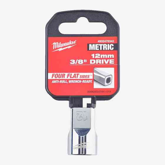 Головка хромированная метрическая 3/8'' MILWAUKEE, 12мм Одесса