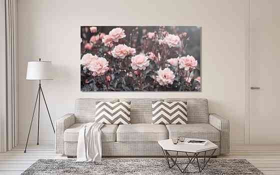 Картина полотно у вітальню / спальню  Троянди   MLP_351 ( 60х30см ) Київ