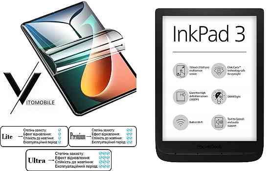 Полиуретановая пленка HyperClear Guard для Pocketbook Inkpad 3 PB740 Киев