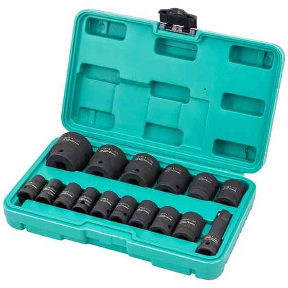 Набор головок ударных глубоких 16пр. 1/2'' (6-гр.) (10-32мм) FORSandTune FST-4177-5MPB Одесса