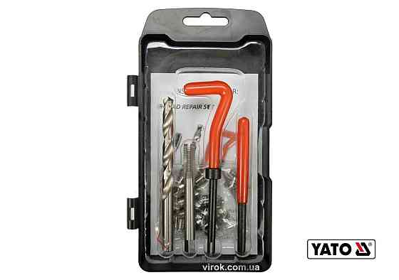 Набір для ремонту різьби YATO : М8 x 1.25 мм, HSS 4241/4341, 30 шт [20/40] Одеса