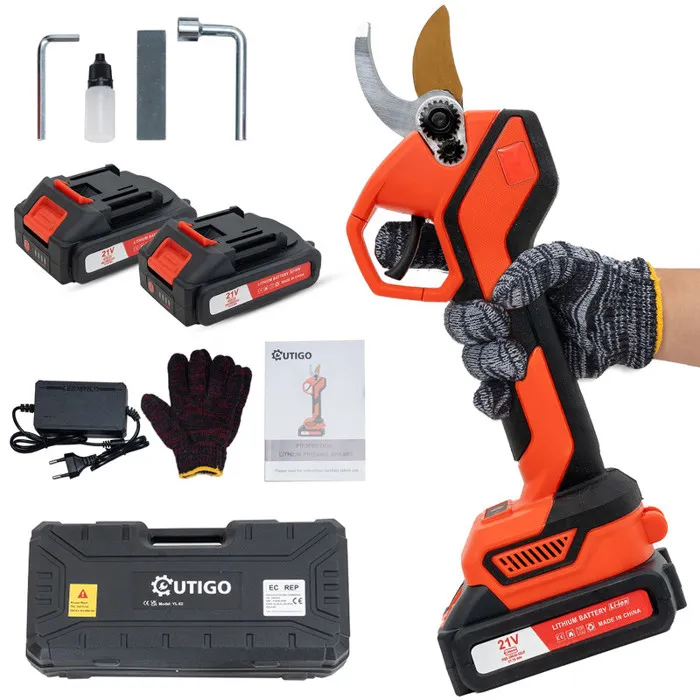 Акумуляторний секатор OUTIGO KF2 з 2 батареями 21 V*1500 мАг Луцк - изображение 1