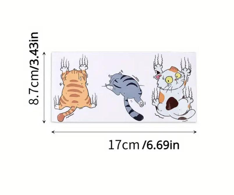 Водонепроникна наклейка з трьома котами, вінілова стійка наклейка для авто, мотоциклів, ноутбуків, с Київ - фото 5
