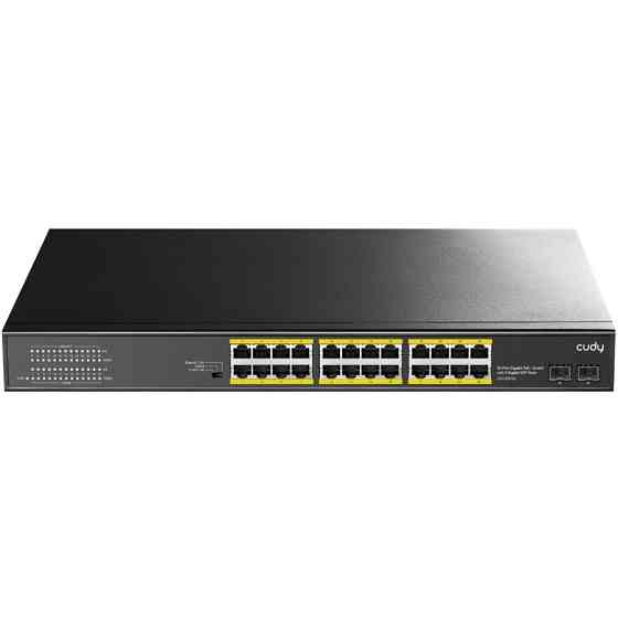 Комутатор Cudy GS1028PS2, 24-Gigabit PoE+ Switch with 4 Uplink Gig Ports and 2 Gig SFP Slots 300W Вінниця