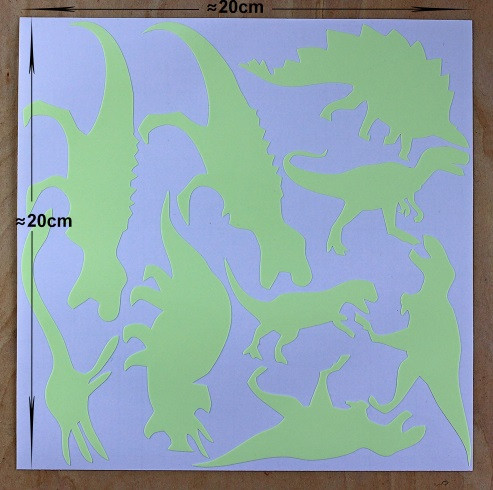 Люминесцентная наклейка 