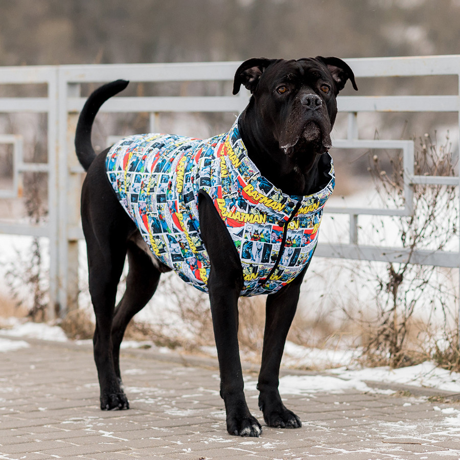 Курточка для собак WAUDOG Clothes з малюнком "Бетмен комікс", L55, В 77-80 см, С 50-55 см Вінниця - фото 2