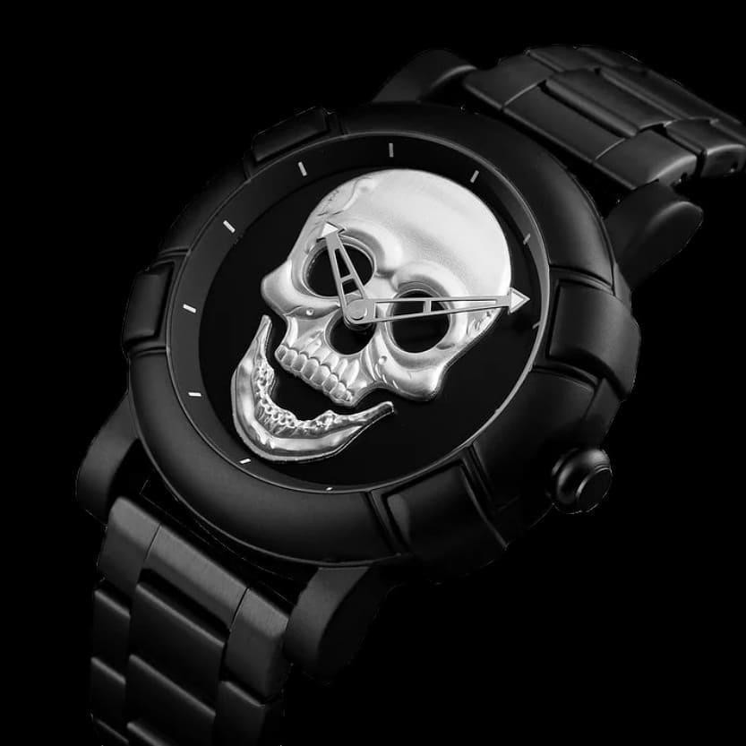 Оригинальные часы Skmei Skull 9178 Black-Silver Винница - изображение 2